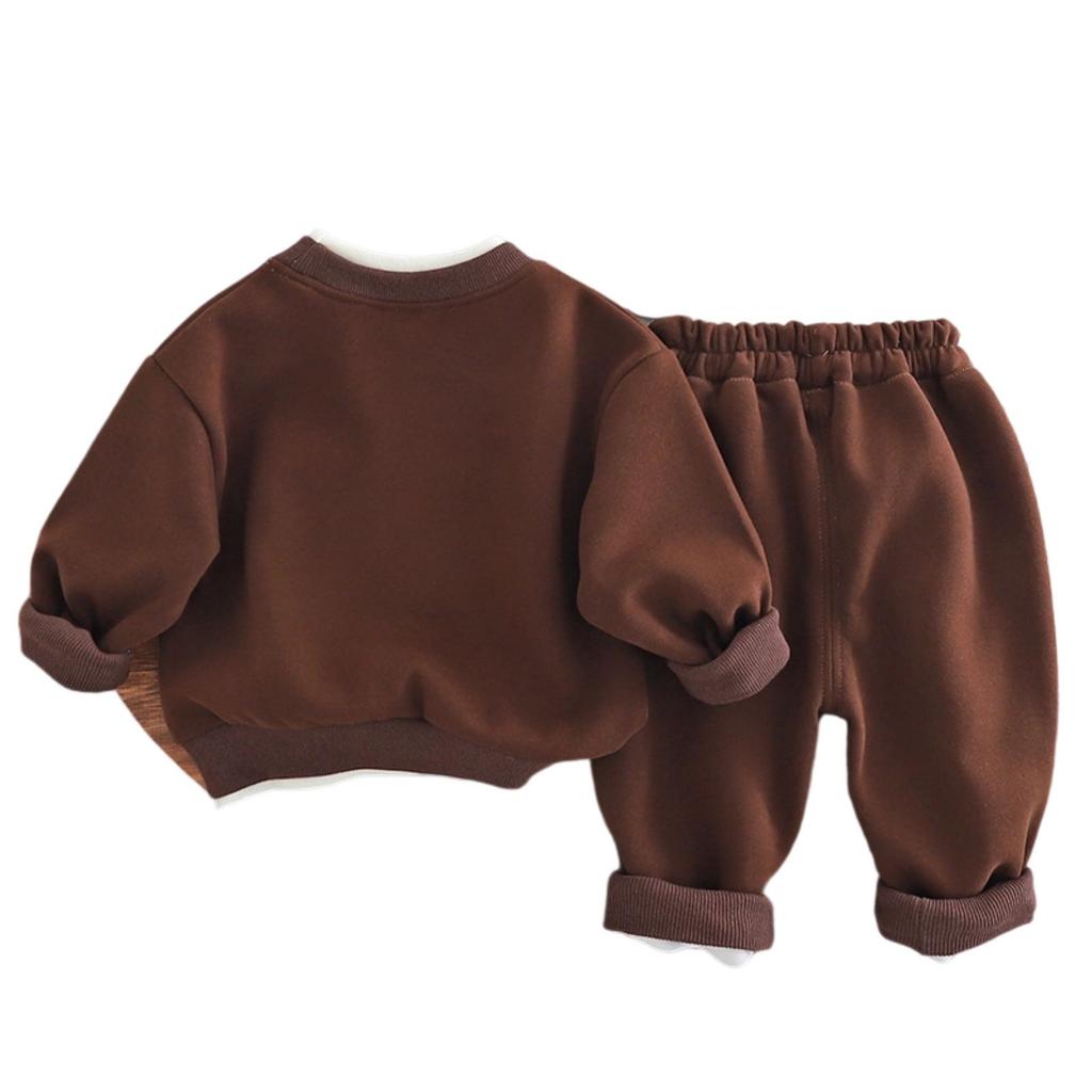 Kids Casual Long-Sleeve Set, Comfortable Daily Wear Outfits