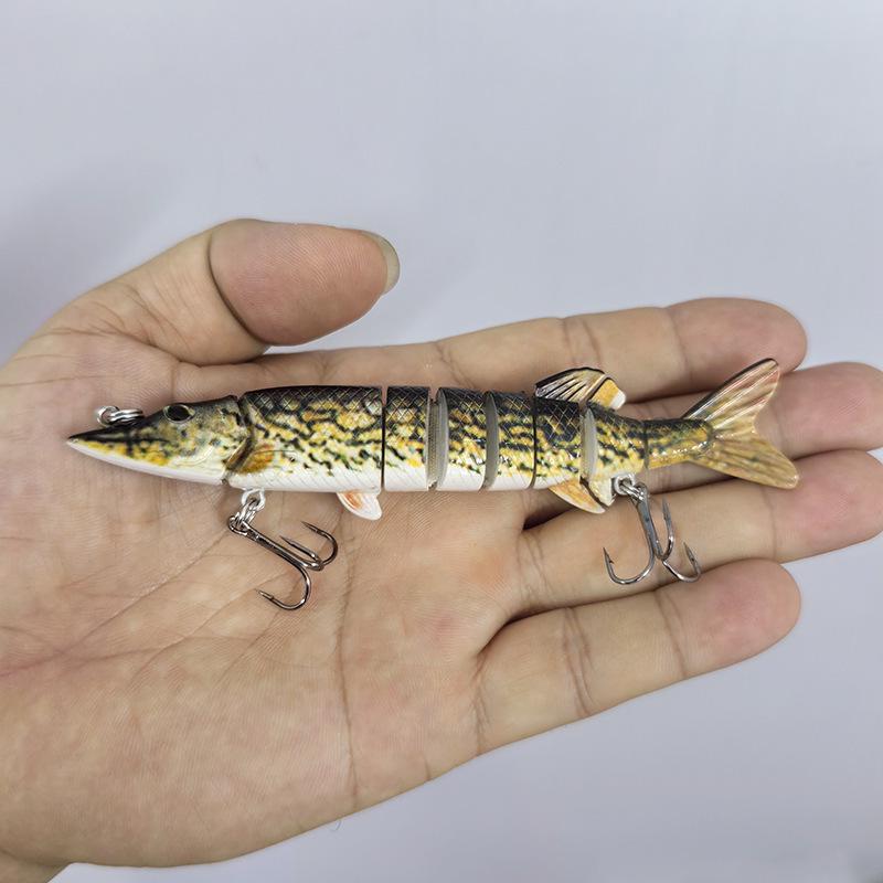 Multi-Joint Long Cast Pike Fishing Lure – Artificial Hard Bait for Sea Fishing