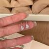 2026 New Light Luxury Exquisite High-end Design Water Drop Drill Ear Hole Earrings Temperament Earrings Cochlear Nails for Women