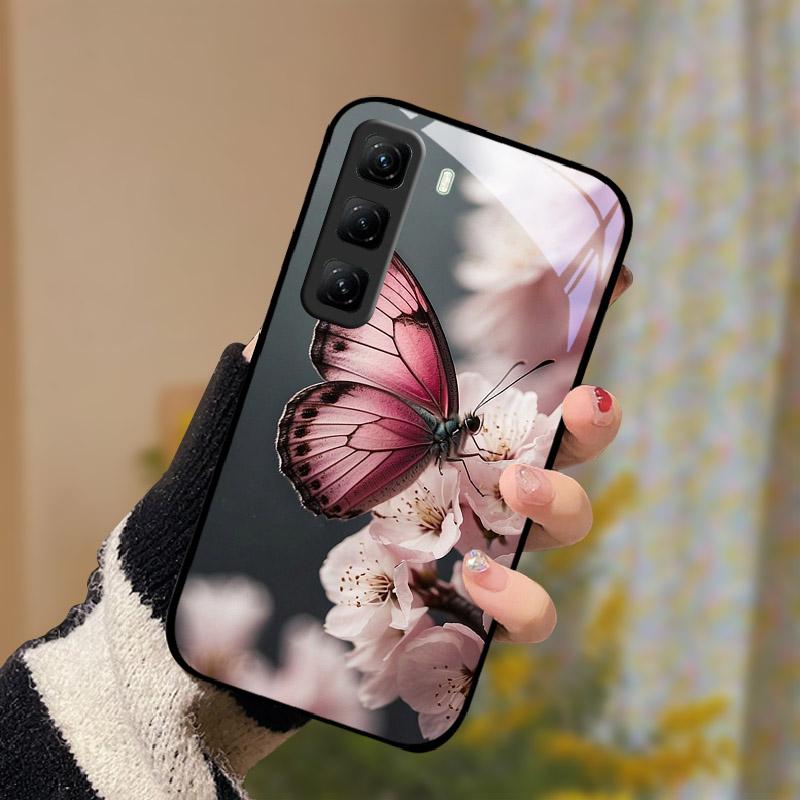 For Infinix Hot 60 Pro Plus 60i Case Tempered Glass Phone Cover Lens Protection Protection Case For Infinix Hot60 Pro 60Pro Capa