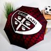 Football Cagliari Design Automatic Folding Umbrella - 8-Rib Travel Umbrella with Auto Open/Close & Portable, Gift for Christmas, Birthdays