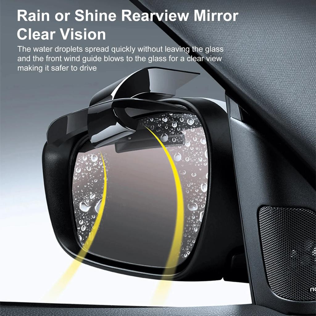 2 kusy Vedení větru Zpětné zrcátko Fén Obočí odolné proti dešti Stínítko do auta Kryt proti dešti Chránič proti dešti Univerzální