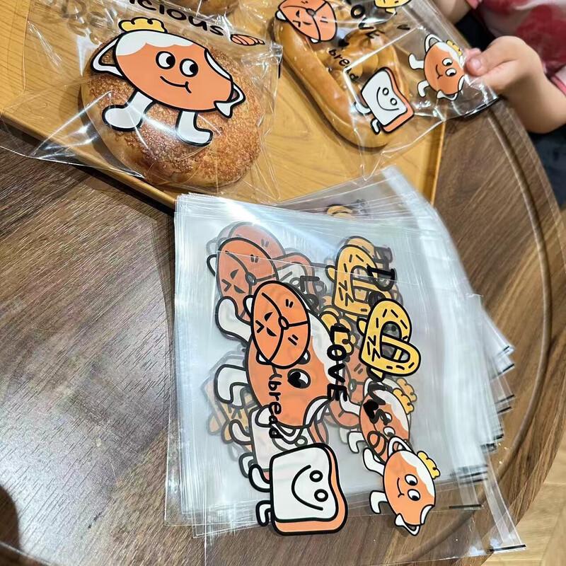 Transparente selbstklebende Brotverpackungsbeutel