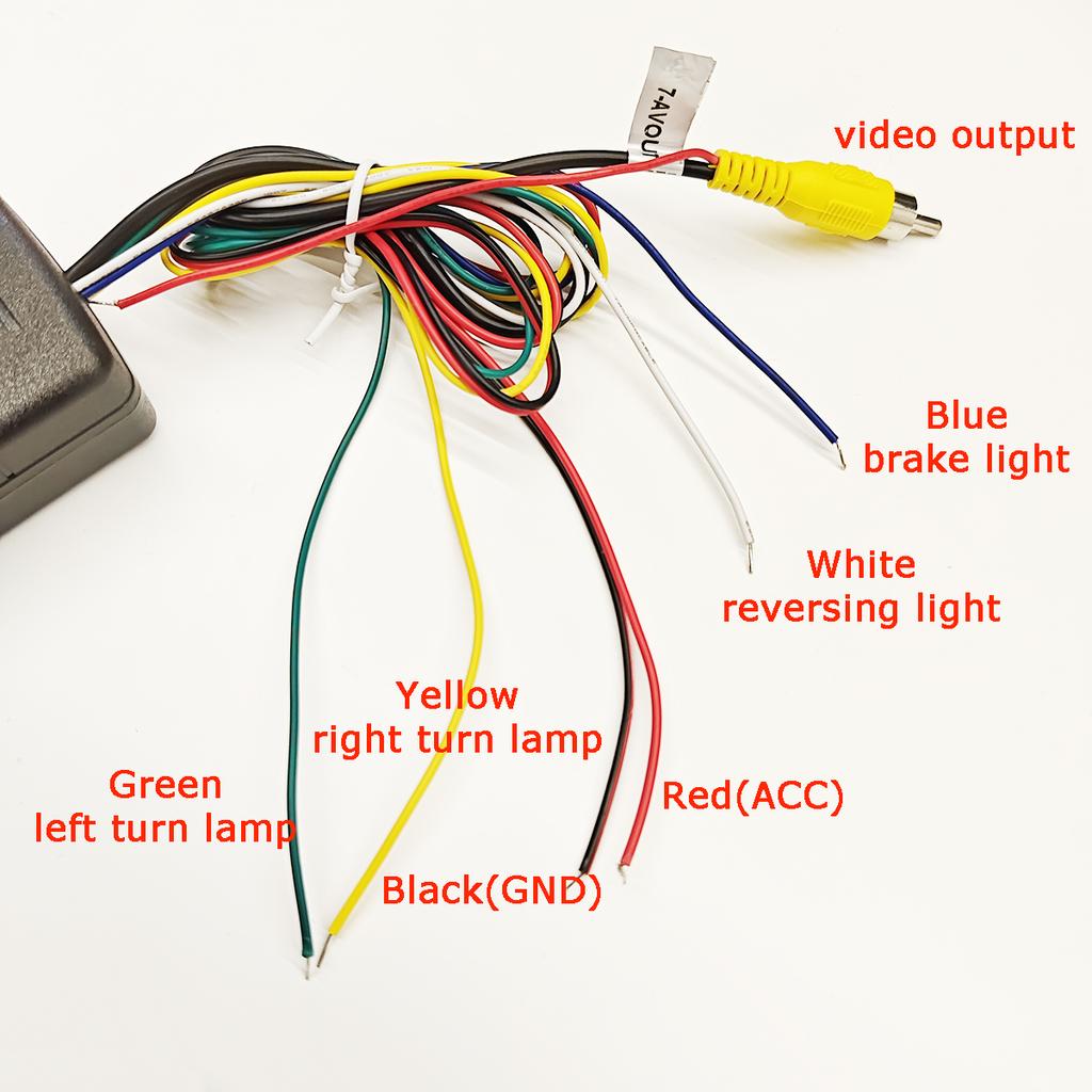 4-drożny sterownik kamery samochodowej 360 Panoramiczny widok Konwerter obrazu cofania Przód Tył Lewy Prawy Kontroler kamery martwego pola samochodu