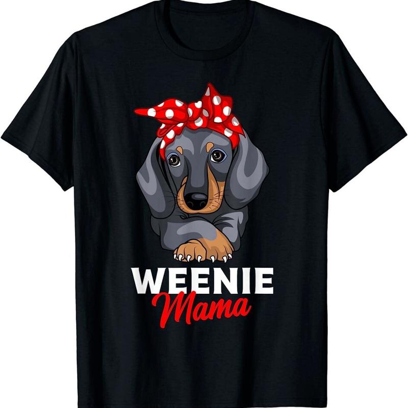 Weenie Mama dr?le teckel amant Weiner chien t-shirt pour les femmes S S