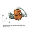 Carved Sandalwood Cute Ram Pendant Wooden Keychain Bag Decor Artistic Craft Creative Style Polished Surface Animal Zodiac