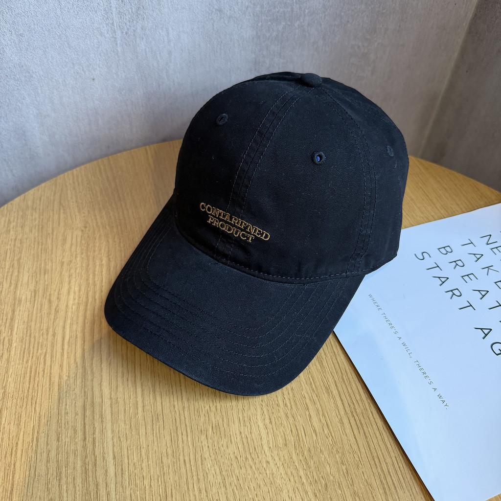 American Retro Letter Baseball Cap With Sunshade For Casual Outings