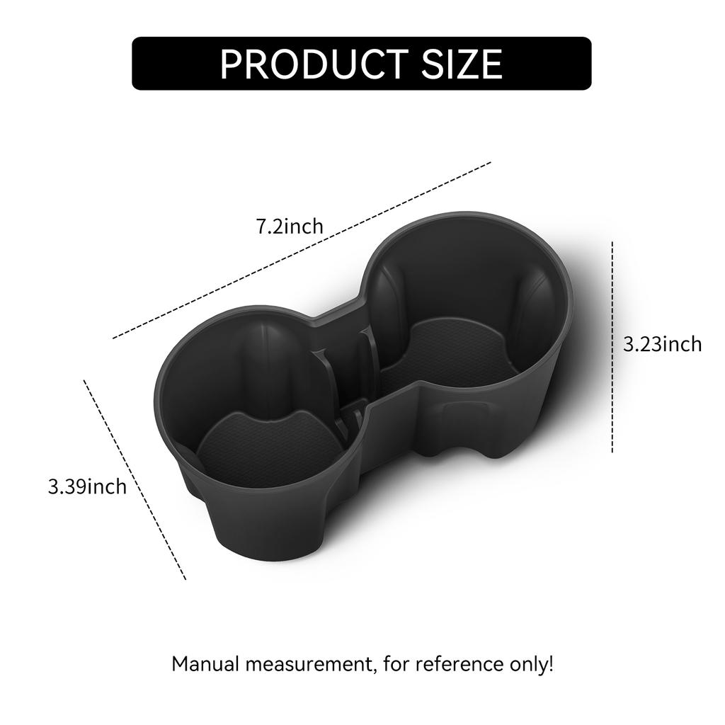 LUCKEASY for 2025 2026 Tesla Model Y Launch Juniper/Standard RWD/YL Car Water Cup Holder Tray Central Console Cup Box Tidying