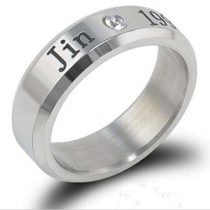 BTS Bangtan Boys Dual-Use 304 Edelstahl Stern Ring & Halskette für Damen