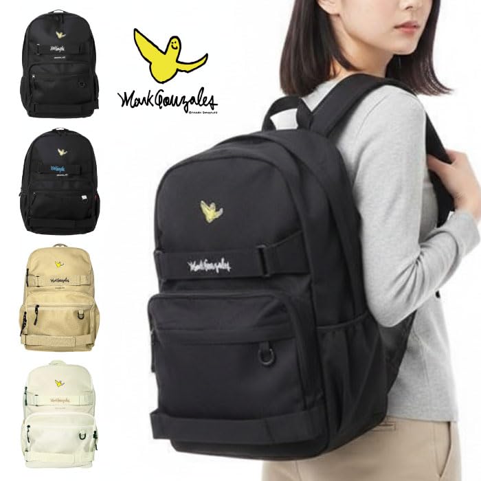 Skate Backpack Rucksack Black x [Mark Gonzales] MGB-25225DS Off-White