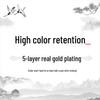 925 Sterling Silver Chinese Ethnic Style Color Drip Glaze Earrings for Girls