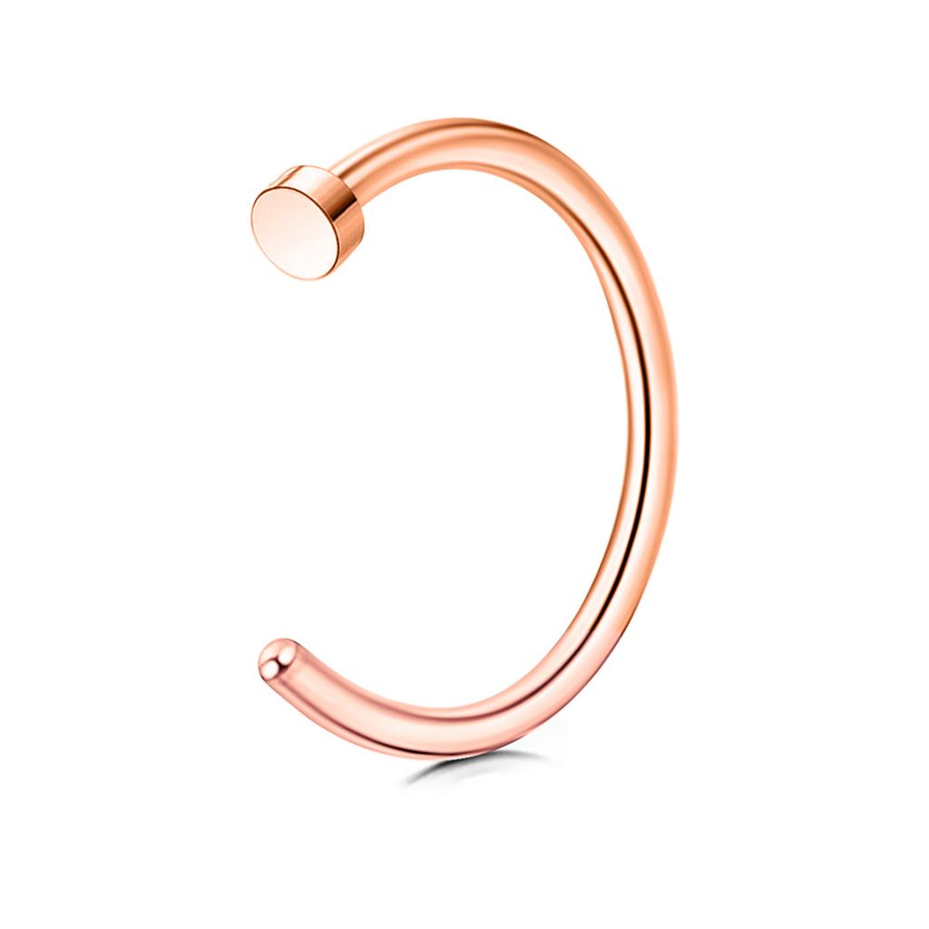 European And American Fashionable Nose Rings, Medicalstainless Steel Nose Rings, C-shaped Titanium Alloy Piercing Jewelry, Wholesal High-end Sense