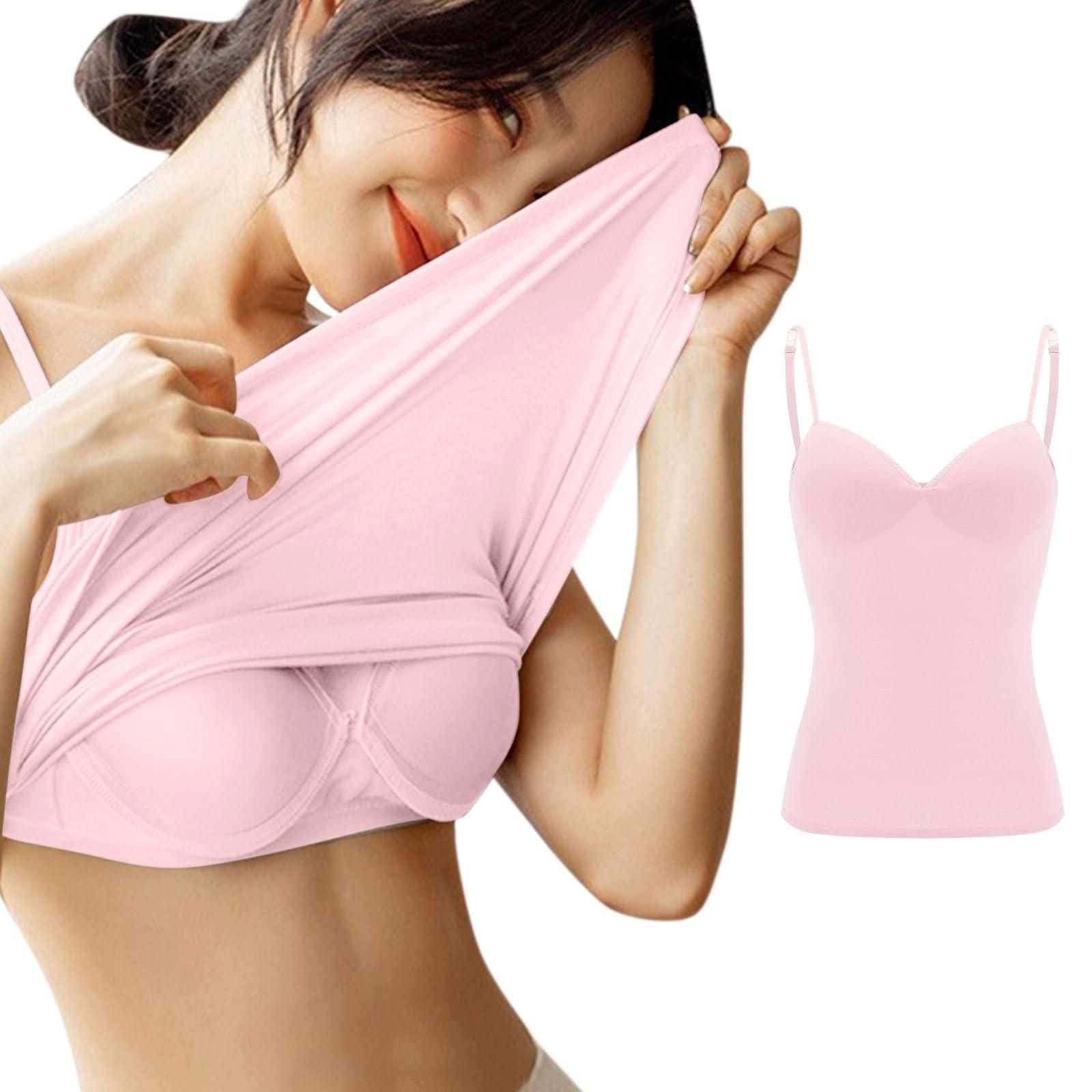 

Женская кофточка с нижней частью и подушечкой на груди, сексуальное нижнее белье большого размера с подушечкой на груди S розовый