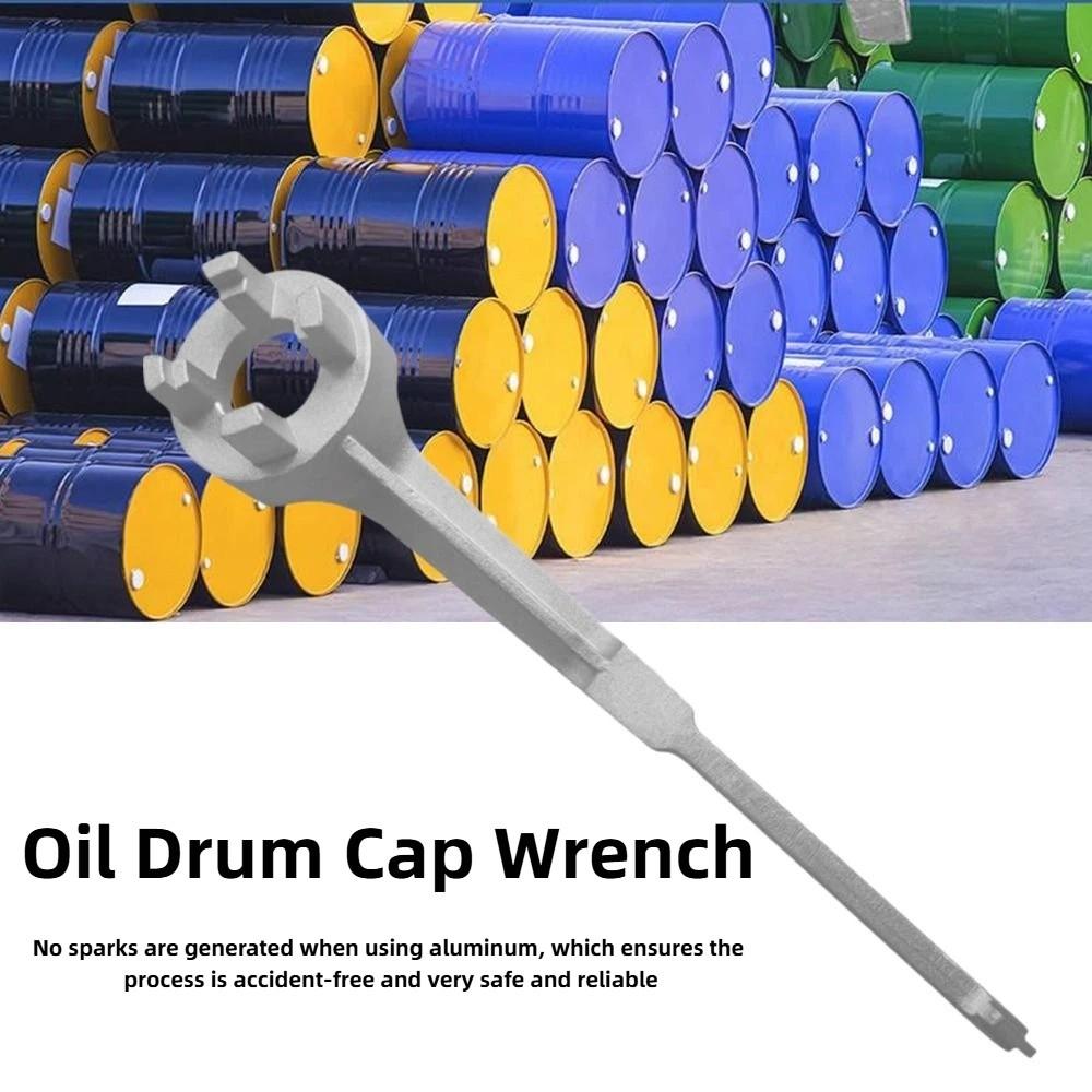 Barrel Drum Aluminum Bung Wrench Sturdy Practical Drum Wrench Multipurpose Drum Cap Wrench 2 and 3/4 Inch Bung Caps