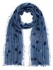 Silver-effect Polka Dot Scarf