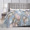 D-Dumbos Plush Blanket Child  Flannel Throw Blanket For Couch Bed Super Soft Design Quality Bedspread Gift