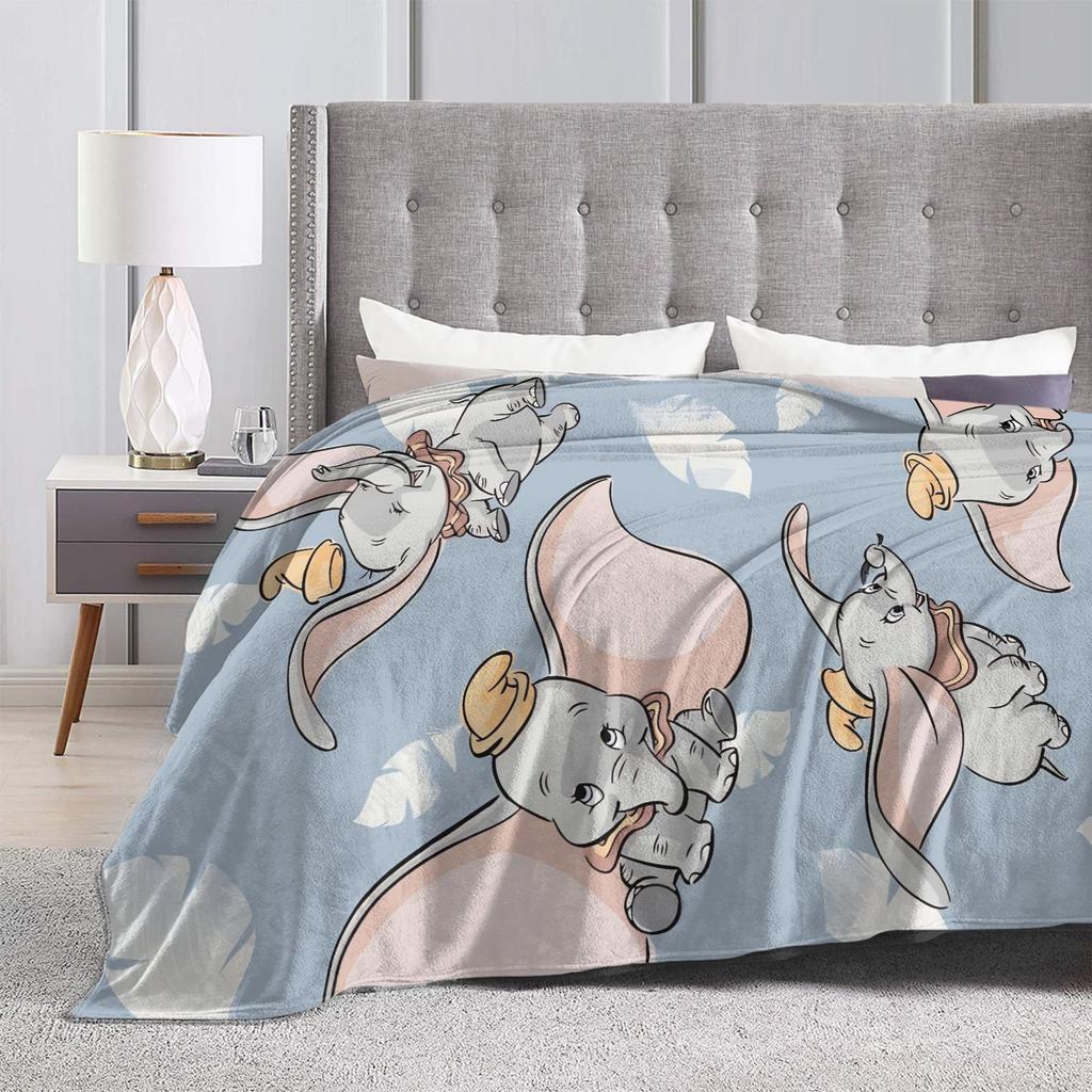 D-Dumbos Plush Blanket Child Flannel Throw Blanket For Couch Bed Super Soft Design Quality Bedspread Gift