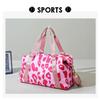 Lightweight Large Capacity Cow Print Travel Duffle Bag for Short Business Trips and Gym Use