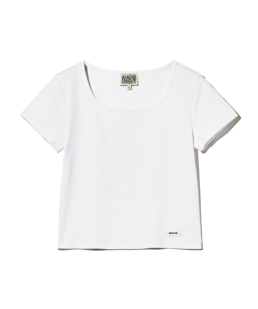 Malittepeulangsowajeobeo W Basic Crop Tee White
