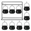 3/9Pcs Halloween Candy Bowls Witch Cauldron Treat Bowls with Iron Rack Candy Bucket Decoration Halloween Party Supplies