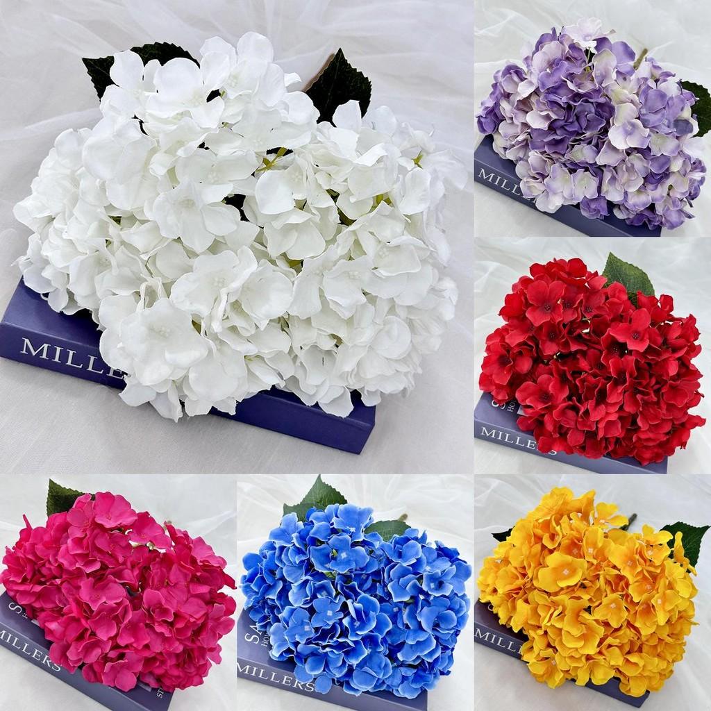 Elegantes künstliches Hortensienkugel-Ornament mit Frühlingsfarben für Heimdekoration und Hochzeitsgestecke