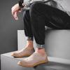 Men's Brogues Shoes Casual Suede Leather Oxford Shoes For Men Flats Shoes