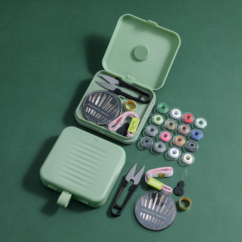 1PC Set de Caja de Costura Multifuncional para el Hogar Aguja de Coser Portátil Succión Magnética Caja de Almacenamiento para Coser a Mano