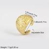 Nidin High Quality Irregularly Geometric Texture Open Rings Adjustable For Women Men Simple Fashion Finger Jewelry Party Gifts