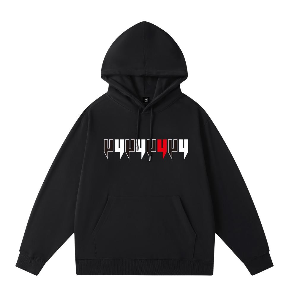 Men's Trendy Hooded Sweatshirt - Loose Fit, Letter Print for Autumn/Winter