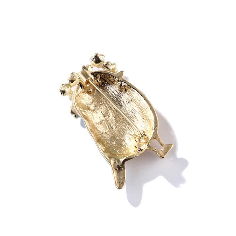 Flower Wreath Small Bird Brooch Women Costume Coat Jewelry Accessries
