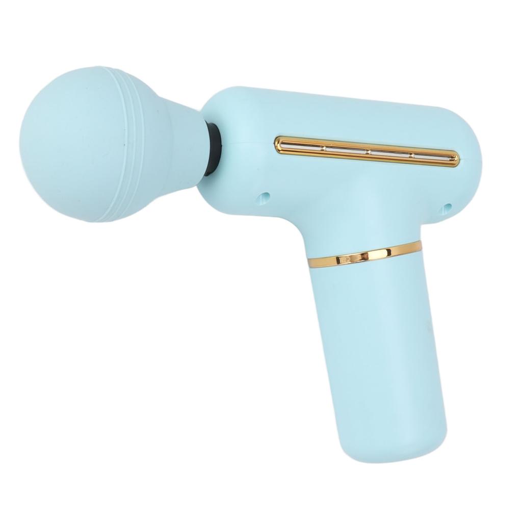Portable Fascia Gun ABS and Silicone 1200mAh 5V Blue Low Noise Portable Massage Gun for Men Women