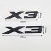 New 3D ABS Chrome Black Matte X3 Logo Nameplate Sticker Rear Trunk Emblem Badge Decals For BMW F25 E83 G01 M40i Car Accessories Tu2