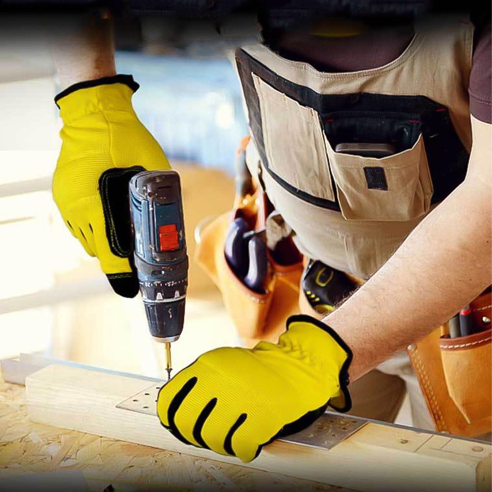 1 pereche de mănuși de grădinărit imitație microfibră multifuncțională, cu ecran tactil, respirabil, rezistent la uzură, mănuși de protecție a muncii