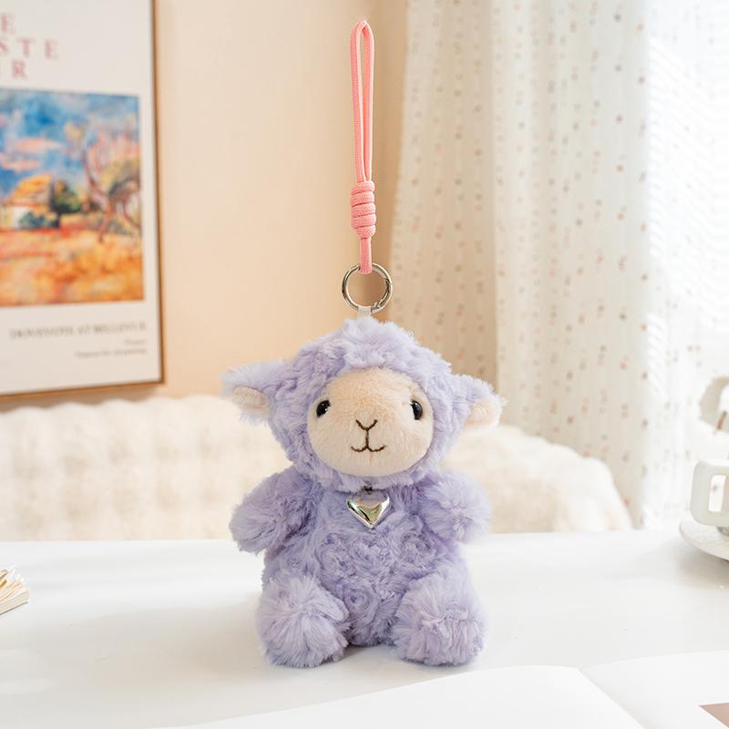 Sitzendes Lamm Cartoon Plüschtier Gefülltes Steppentier Süßes Plüschtier Geschenk für Freundin 23cm doll