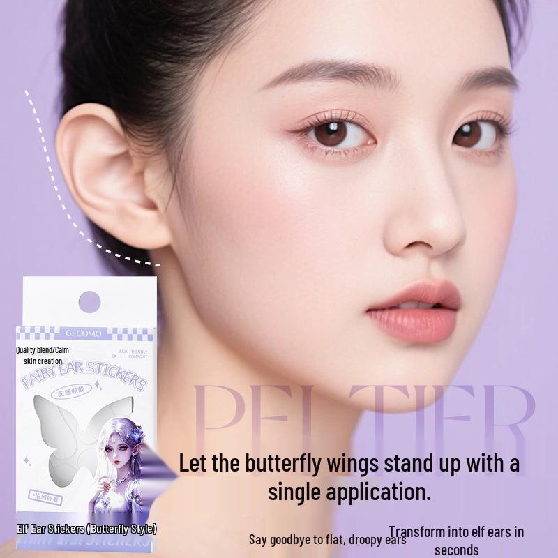 Opt for GECOMO Butterfly Style Elf Ear Stickers: Invisible, Comfortable, and Firm for Perfectly Shaped, Camera-Ready Elf Ears.