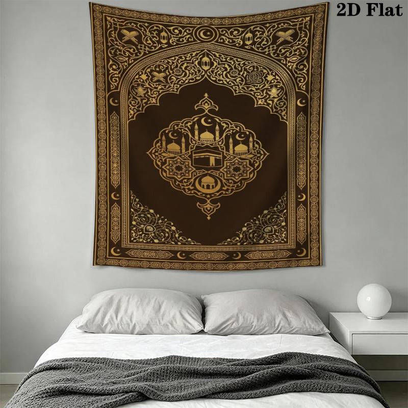 Muslim Wall Tapestry Aesthetic Wall Hanging Printed Fabric Blanket Decorative Tapestries for Bedroom Living Room Home Decor