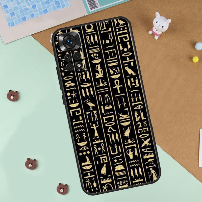 Egypt Pharaoh Mural Case For Xiaomi Redmi Note 13 14 9 10 11 12 Pro 10S 11S 12S Cover For Redmi 13C 10C 12C 14C