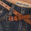 Women's Premium Cowhide Leather Belt with Pin Buckle - Handmade & Soft