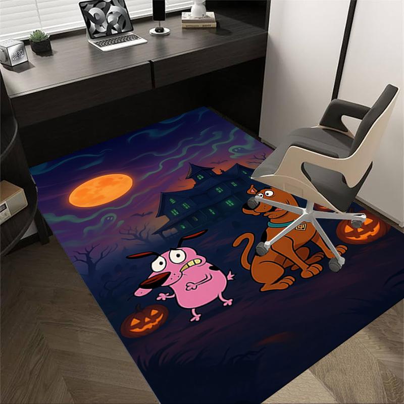 

1pc Scooby Doo Halloween Carpet Anti Slip Polyester Floor Mat for office,Bedroom 60cm by 90cm