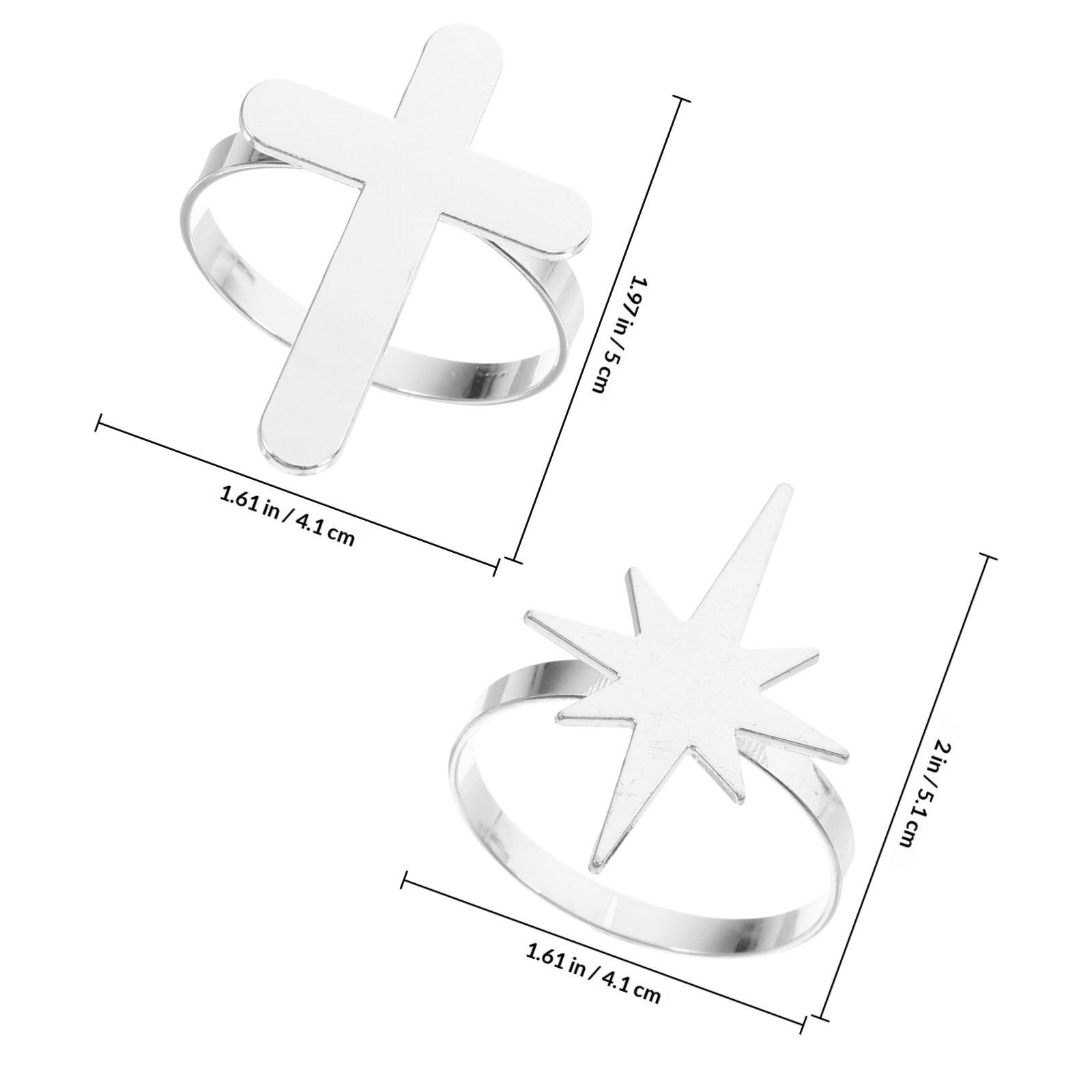 1Set Fish Cross Dove Napkin Rings Baptism Communion Christian Serviette Buckles Wedding Home Table Party Decor серебряный
