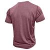 Men's Solid Color Retro Striped Short Sleeve Round Neck T-Shirt Men's Summer Casual Fashion T-Shirt