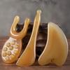 3-teiliges Imitation Schafshorn Gua Sha Set, Gesichts- und Körpermassage-Werkzeug-Kit