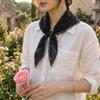 French Korean Neckerchief Bow Headband Turban Sweet Style Polka Dot Triangle Headscarf  Sunscreen