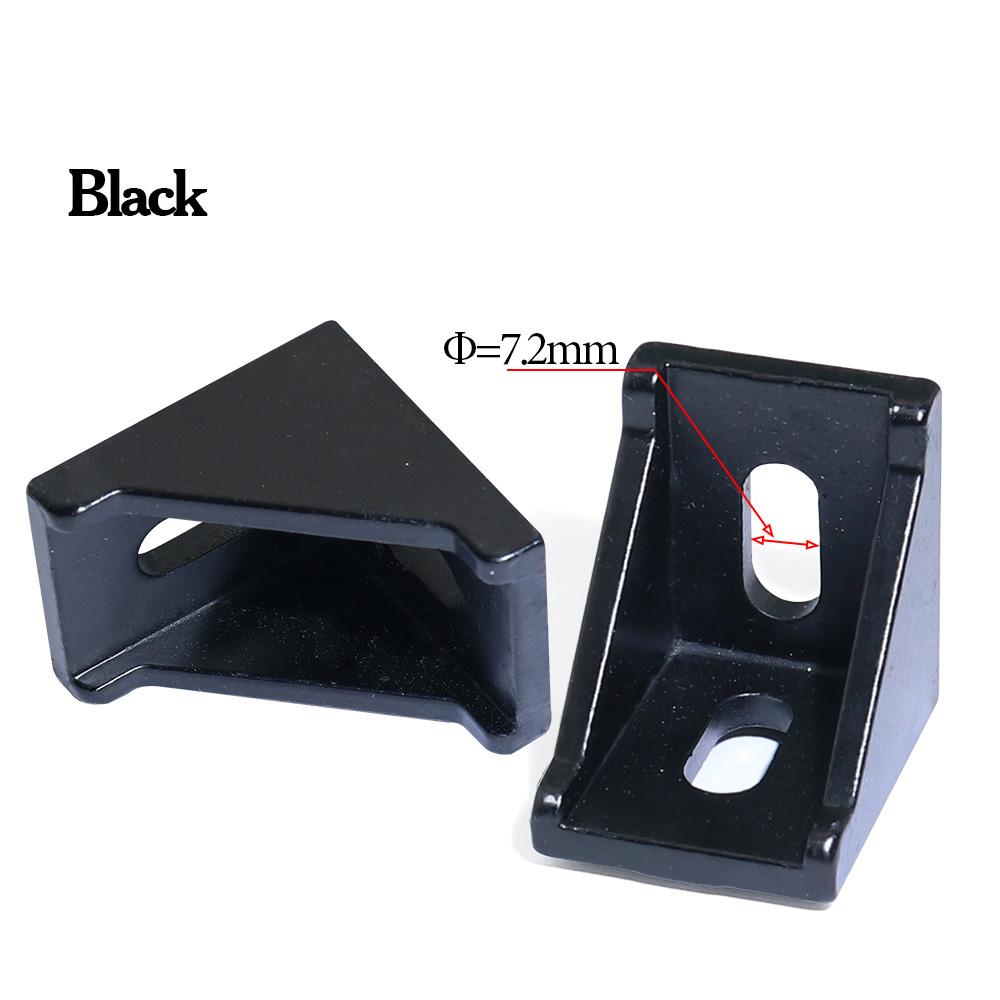 20pcs 3030 Corner Fitting Angle 30x30 Decorative Brackets Aluminum Profile Accessories L Connector Fasten Connector