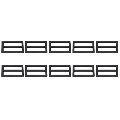 10Pcs Triple Glide Slide Buckle Backpack Strap Belt Sliders Adjusters Webbing Buckles Bag Hardware Accessories Zinc