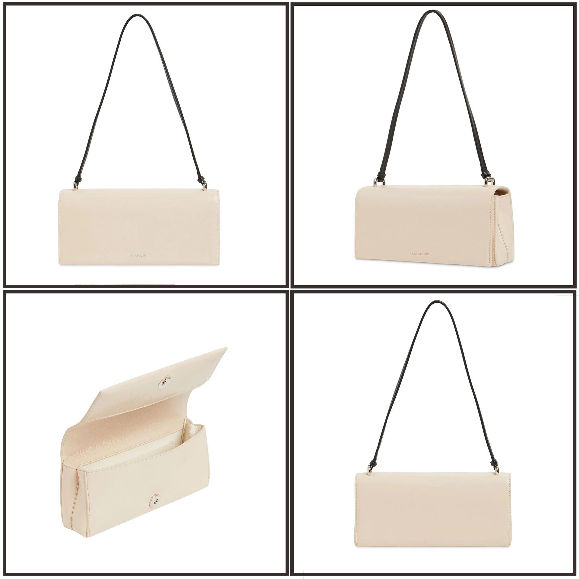 

Customized big-name underarm bag leather shoulder bag bag commuter handbag OEM women s bag OEM Main picture 12X29X5cm білий