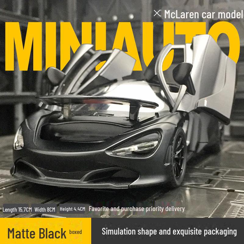 

Модель суперкара Jinlifang 720S Alloy - игрушечная гоночная машинка из металла для мальчиков чёрный