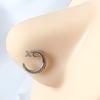 High-End Copper Moon & Flower Nose Ring - Women's Fresh Sweet Style