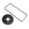 35 Chain 60T Rear Sprocket Kit Steel Alloy Enhanced Performance High Hardness for Mini Bike Go Kart Drift Trike Quad ATV