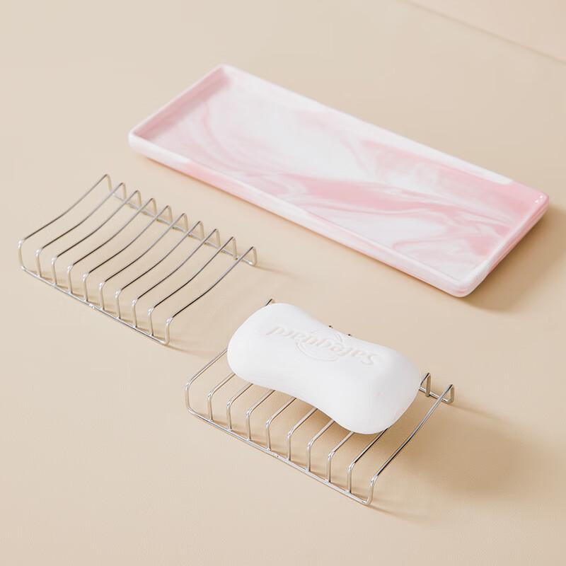 LISM Ceramic Soap Dish with Drain